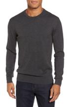 Men's French Connection Portrait Crewneck Sweater, Size - Black