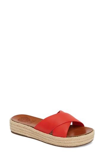 Women's Vince Camuto Carran Platform Sandal M - Red