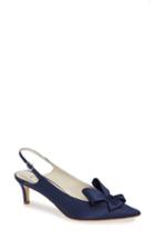 Women's Something Bleu Natalia Bow Slingback Pump M - Blue