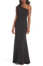 Women's Eliza J One-shoulder A-line Gown - Black