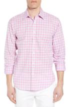 Men's Jeremy Argyle Slim Fit Grid Sport Shirt - Pink