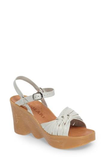 Women's Famolare Knot So Fast Wedge Sandal M - Ivory