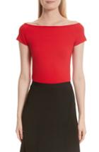 Women's Helmut Lang Stretch Jersey Tee - Red