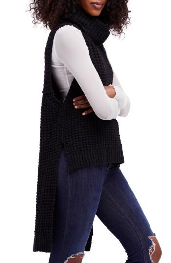 Women's Free People Skyscraper Sleeveless Sweater - Black