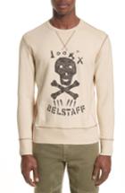 Men's Belstaff Trimley Skull Graphic Sweatshirt, Size - Beige