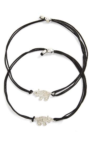 Women's Alex And Ani Elephants Set Of 2 Adjustable Bracelets