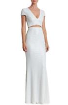 Women's Dress The Population Cara Two-piece Gown - White