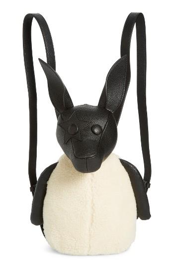 Kendall + Kylie Normie Faux Fur & Leather Backpack - Black