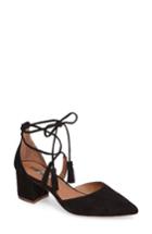 Women's Halogen Iris Lace-up D'orsay Pump .5 M - Black