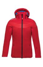 Women's Rossignol Cinetic Waterproof Hooded Ski Jacket - Red