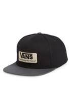 Men's Vans 'rowley' Snapback Hat - Black