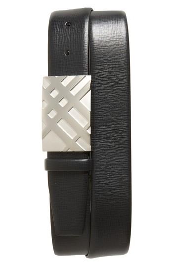 Men's Burberry Dean Leather Belt 5 Eu - Black