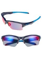 Women's Oakley Quarter Jacket Prizm(tm) 61mm Semi-rimless Sunglasses - Navy/ Red Iridium