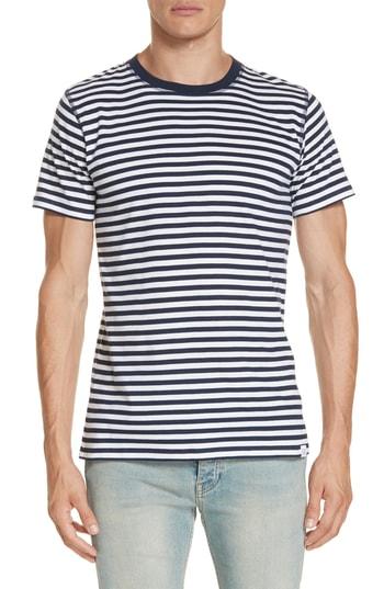 Men's Norse Project Niels Classic Stripe T-shirt - Blue
