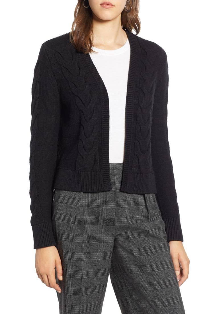 Women's Caslon Shaker Stitch Sweater, Size - Pink