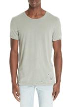 Men's Ksubi Sioux Distressed T-shirt, Size - Green