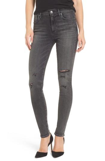 Women's Agolde Sophie High Rise Skinny Jeans - Black