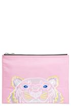 Kenzo Kanvas Tiger Embroidered A4 Pouch -