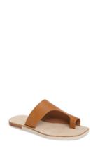 Women's Calvin Klein Rinona Toe Loop Sandal M - Brown