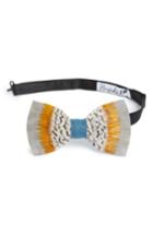 Men's Brackish & Bell Stono Feather Bow Tie, Size - Grey