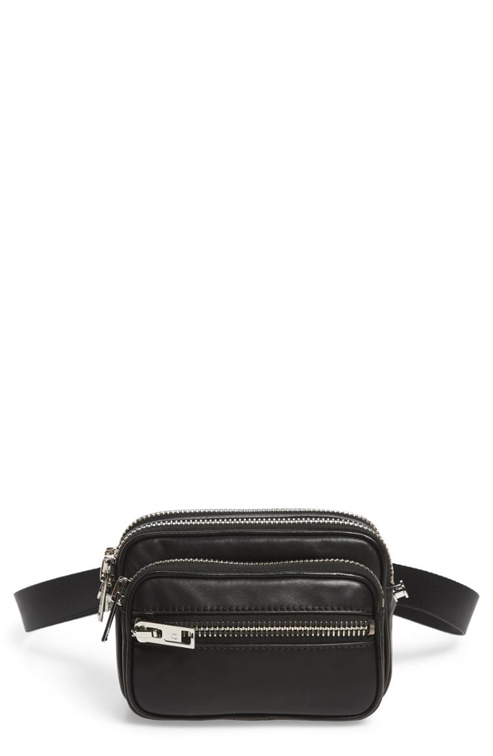 Alexander Wang Attica Lambskin Leather Belt Bag - Black