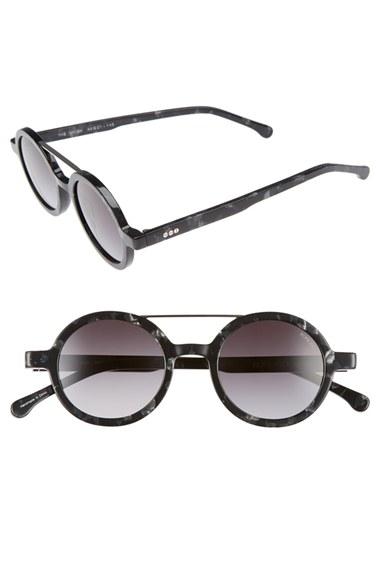 Women's Komono Vivien 46mm Round Sunglasses -