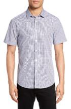 Men's Vince Camuto Short Sleeve Sport Shirt - Brown