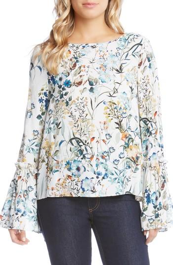 Women's Karen Kane Tie Sleeve Blouse - Ivory
