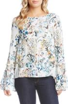 Women's Karen Kane Tie Sleeve Blouse - Ivory