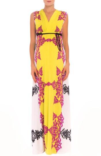 Women's Olian 'eloise' Maternity Maxi Dress - Black