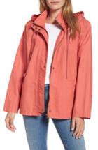 Women's Caslon Short Techy Cotton Parka - Coral
