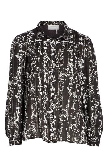 Women's Ba & Sh Fiona Metallic Accent Floral Top