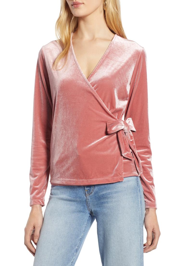 Women's Topshop Gigi Fitted Denim Western Shirt Us (fits Like 14) - Blue