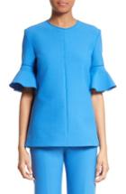 Women's Victoria, Victoria Beckham Flounce Sleeve Top