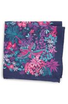 Men's Bonobos Coral Reef Floral Linen Pocket Square, Size - Pink