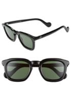 Men's Moncler 50mm Square Sunglasses - Black/ Green