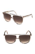 Women's Celine 62mm Pilot Sunglasses - Pink/ Brown
