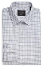 Men's Nordstrom Men's Shop Traditional Fit Check Dress Shirt .5 32/33 - Grey