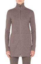 Women's Akris Punto Long Knit Cardigan - Grey