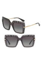 Women's Mdg Madonna For Dolce & Gabbana 51mm Square Sunglasses - Transparent Grey
