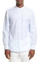 Men's Eidos Napoli Stripe Band Collar Sport Shirt