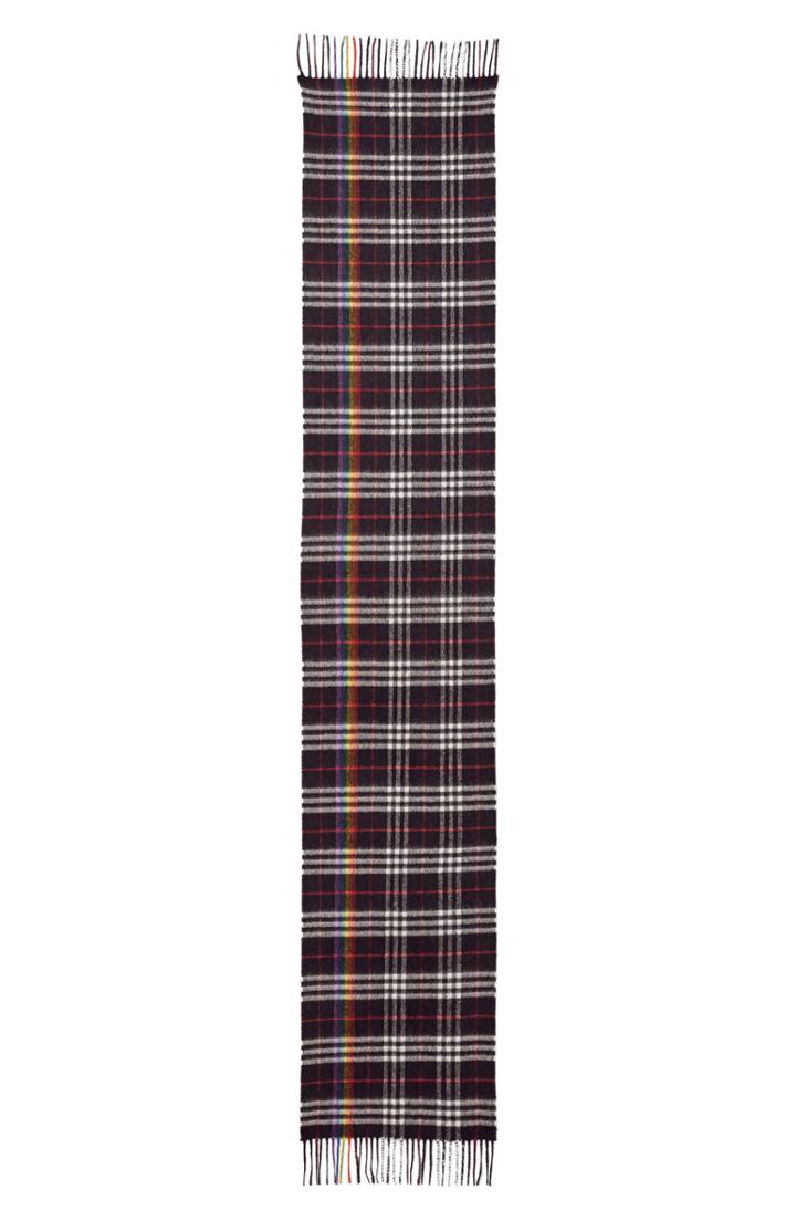 Men's Burberry Rainbow Cashmere Scarf