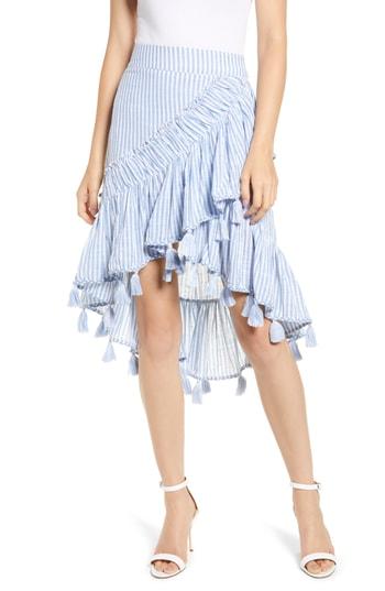 Women's Misa Los Angeles Rosero Ruffle High/low Skirt - Blue