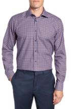 Men's Eton Contemporary Fit Plaid Dress Shirt .5 - Red