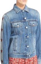 Women's Belstaff Carvill Star Patch Denim Jacket Us / 38 It - Blue
