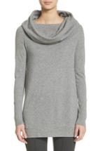 Women's Lafayette 148 New York Convertible Off The Shoulder Sweater, Size - Grey