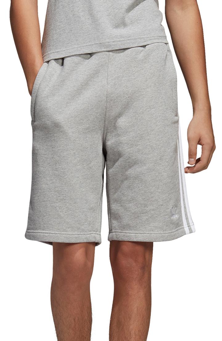 Men's Adidas Originals 3-stripes Athletic Shorts - Grey