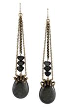 Women's Cynthia Desser Golden Sheen Obsidian Earrings