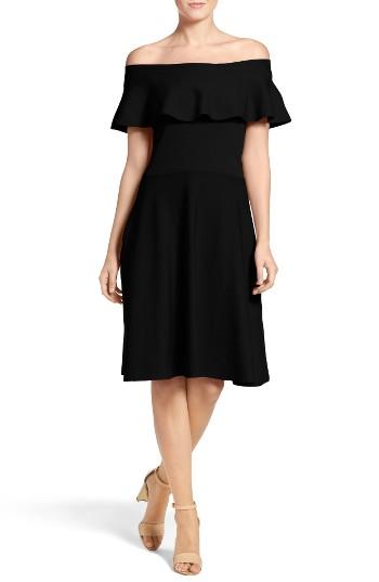 Women's Eliza J Off The Shoulder Dress - Black