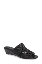 Women's Donald Pliner Albi Woven Slide Sandal M - Black